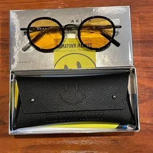 New Chinatown Market & AKILA Link for Smiley-Doused Ethos Sunglasses Chinatown Market x AKILA Ethos Sunglasses Release Info  main image 3